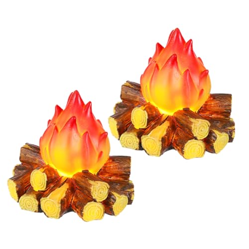 BCOATH 2 Stück Künstliches Kaminfeuer LED Lampe mit Realistischem Flammeneffekt Energiesparend Tragbar für Camping Weihnachts Halloween-deko BCOATH 2 Stück Künstliches Kaminfeuer LED Lampe mit Realistischem Flammeneffekt Energiesparend Tragbar für Camping Weihnachts Halloween-deko von BCOATH