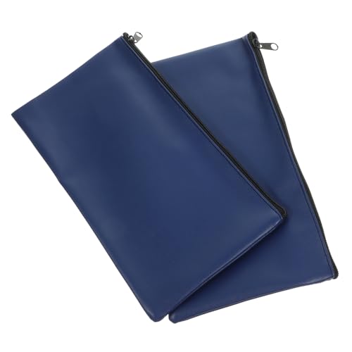 BCOATH 2 Stück PU Leder Geldtasche mit Reißverschluss Sichere Banktasche für Geldscheine Dokumente und Quittungen Tragbarer Geldhalter für Zuhause Büro und Unterwegs und Robust BCOATH 2 Stück PU Leder Geldtasche mit Reißverschluss Sichere Banktasche für Geldscheine Dokumente und Quittungen Tragbarer Geldhalter für Zuhause Büro und Unterwegs und Robust von BCOATH