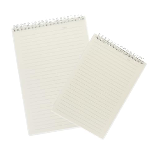 BCOATH 2 Stück Spiralnotizbuch Liniert Dickes Stabiles Hardcover Robustes Notizheft für Büro Schule und Studium zum Planen Organisieren und Schreiben von BCOATH