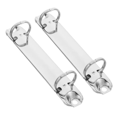 BCOATH 2 Stück Teiliges Metall-ordnerklammern mit Sicherem Design Kleine Metall-binderclips für DIY Loseblatt-ordner Leicht Handlich für Büro Schule und Zuhause BCOATH 2 Stück Teiliges Metall-ordnerklammern mit Sicherem Design Kleine Metall-binderclips für DIY Loseblatt-ordner Leicht Handlich für Büro Schule und Zuhause von BCOATH
