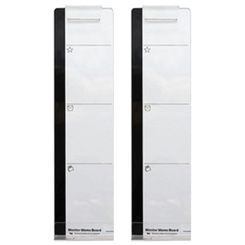 BCOATH 2 Stück Transparente Memo Boards für Computermonitor Selbstklebend Leicht und Schlank Stark Haftend für Büro und Bildschirmseiten Praktische Haftnotizhalter für Klare Nachrichten BCOATH 2 Stück Transparente Memo Boards für Computermonitor Selbstklebend Leicht und Schlank Stark Haftend für Büro und Bildschirmseiten Praktische Haftnotizhalter für Klare Nachrichten von BCOATH