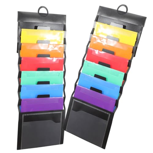 BCOATH 2 Stück Wandhänge Organizer für Aktenordner Faltbare Wasserdichte Dokumententasche mit Fächern Wiederverwendbar Platzsparend für Büro Schule und Zuhause BCOATH 2 Stück Wandhänge Organizer für Aktenordner Faltbare Wasserdichte Dokumententasche mit Fächern Wiederverwendbar Platzsparend für Büro Schule und Zuhause von BCOATH