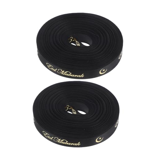 BCOATH 2 Stücke Eid Mubarak Band Rolle Ramadan Band Geschenkband Muslimischen Party Dekoration Für Verpackung Schleife Machen Schwarz BCOATH 2 Stücke Eid Mubarak Band Rolle Ramadan Band Geschenkband Muslimischen Party Dekoration Für Verpackung Schleife Machen Schwarz von BCOATH