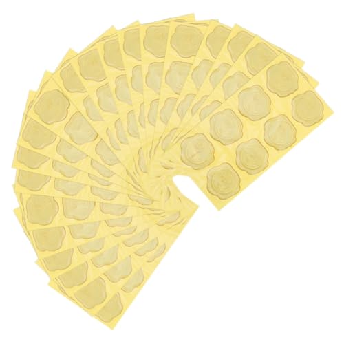 BCOATH 20Blätter Selbstklebende Wachssiegelaufkleber Vintage Design für Hochzeitseinladungen Umschläge und DIY Projekte Stark Selbstklebend und Authentisch Aussehend von BCOATH