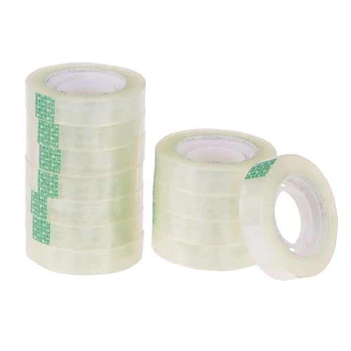 BCOATH 24 Transparentes Klebeband Breit Lang Stark Klebend Reißfest Durchsichtiges Plastikband für Schule Büro Geschenkverpackung Vielseitig Einsetzbar Student Tape Tape BCOATH 24 Transparentes Klebeband Breit Lang Stark Klebend Reißfest Durchsichtiges Plastikband für Schule Büro Geschenkverpackung Vielseitig Einsetzbar Student Tape Tape von BCOATH