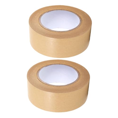BCOATH 2Rollen Hochleistungs Papierdichtungsband Wasserdichtes Klebeband für Verpackungen für Versand und Sichere Versiegelung von BCOATH
