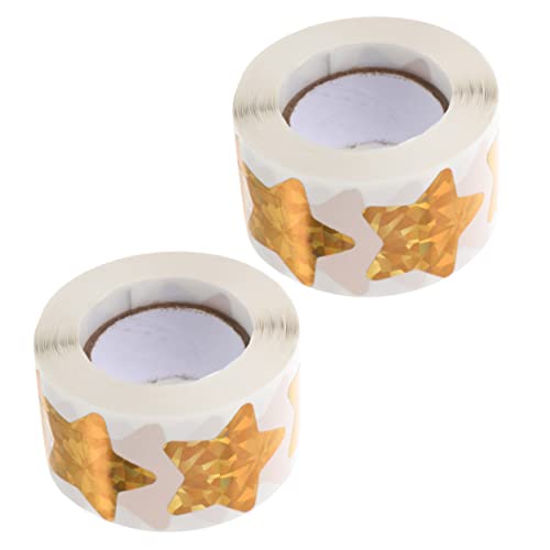BCOATH 2Rollen Kleine Sternaufkleber Selbstklebende Glitter Sticker für Je für Belohnungen Partys und Hochwertige DIY Dekoration von BCOATH