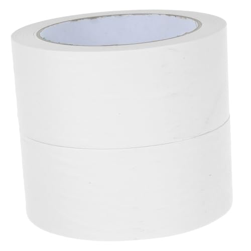 BCOATH 2Rollen Weißes Kraftpapier Verpackungsband Beschreibbares Klebeband für Kartonverschlüsse und Geschenkverpackungen Vielseitig Einsetzbar für Heimwerker von BCOATH