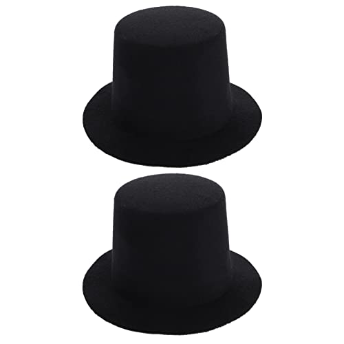 BCOATH 2Stücke DIY Mini Puppenhüte Stilvolle Tops für Puppen Langlebig Zubehör für Kreative Puppenoutfits und Handwerksprojekte von BCOATH