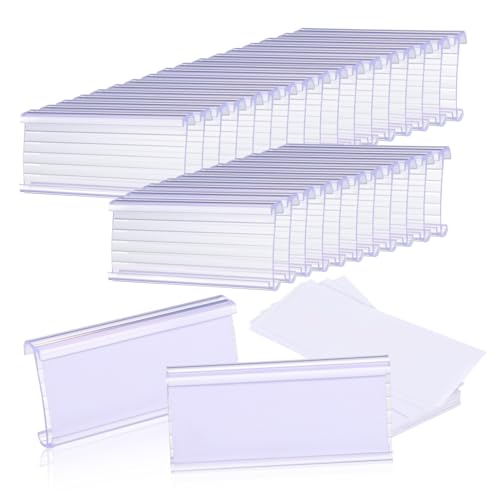 BCOATH 30 Sätze Teiliges Etikettenhalter Transparent für Drahtregale Wiederverwendbare Regaletikettenhalter mit Papierinserts Passend für Drahtregalsysteme Klare Sichtbarkeit für BCOATH 30 Sätze Teiliges Etikettenhalter Transparent für Drahtregale Wiederverwendbare Regaletikettenhalter mit Papierinserts Passend für Drahtregalsysteme Klare Sichtbarkeit für von BCOATH