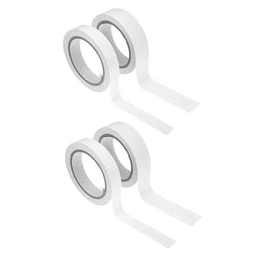 BCOATH 4 Rollen Doppelseitiges Klebeband Stark Haftend Breit Je Lang Einsetzbar für Büro Basteln Holz Metall Glas Keramik von BCOATH