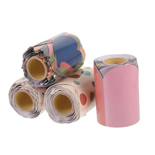 BCOATH 4 Rollen Wasserdichte Selbstklebende Pinnwand Rahmen Sticker Dekorative Tafelrand Dekoration für Klassenzimmer Büro und Bulletin Boards Einfach Anzubringen Langlebig und BCOATH 4 Rollen Wasserdichte Selbstklebende Pinnwand Rahmen Sticker Dekorative Tafelrand Dekoration für Klassenzimmer Büro und Bulletin Boards Einfach Anzubringen Langlebig und von BCOATH