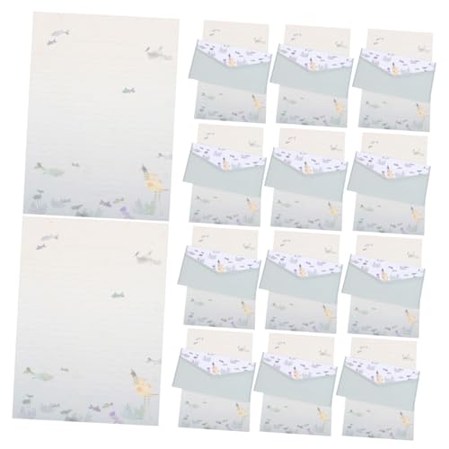 BCOATH 4 Sätze Cartoon Briefpapier Set mit Umschlägen Retro Elegante Schreibpapiere für Hochzeitseinladungen Grußkarten Einladungskarten Geschenkpapier Vielseitig für Party und Büro BCOATH 4 Sätze Cartoon Briefpapier Set mit Umschlägen Retro Elegante Schreibpapiere für Hochzeitseinladungen Grußkarten Einladungskarten Geschenkpapier Vielseitig für Party und Büro von BCOATH