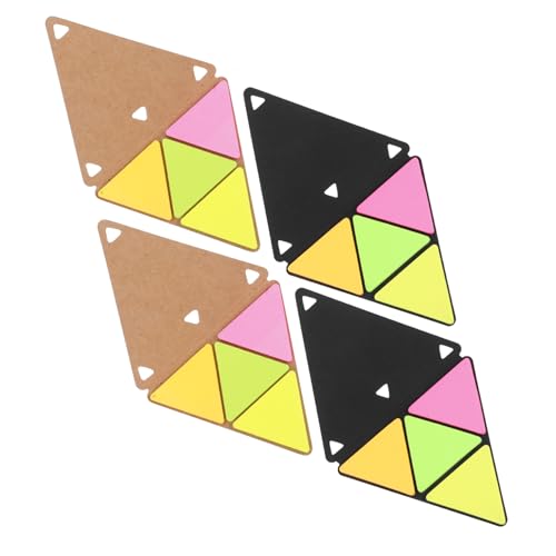 BCOATH 4 Sätze Triangular Haftnotizen Pet Wasserfest Farbcodiert Selbstklebend Wiederverwendbar Leicht Tragbar für Büro Schule Home Dokumentenmarkierung Effiziente Notizen BCOATH 4 Sätze Triangular Haftnotizen Pet Wasserfest Farbcodiert Selbstklebend Wiederverwendbar Leicht Tragbar für Büro Schule Home Dokumentenmarkierung Effiziente Notizen von BCOATH