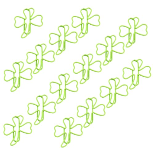 BCOATH 45 Stück Teiliges Kleeblatt Büroklammer Kreative Clover Lesezeichen Clips Starke Testpapier Klammern Bunte Papierklammern für Büro und Schule Praktische und Zufällige Farbe BCOATH 45 Stück Teiliges Kleeblatt Büroklammer Kreative Clover Lesezeichen Clips Starke Testpapier Klammern Bunte Papierklammern für Büro und Schule Praktische und Zufällige Farbe von BCOATH