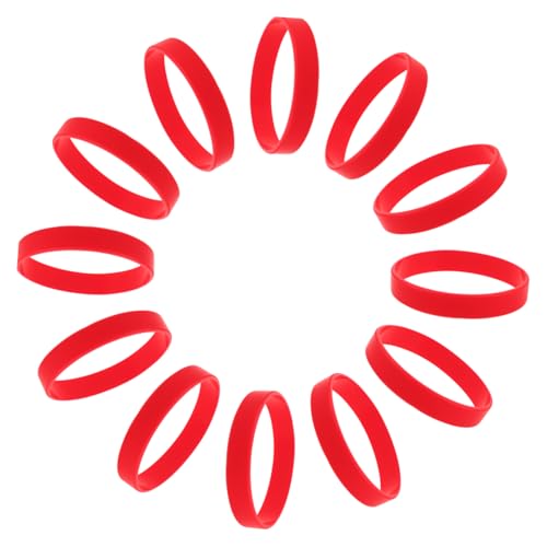 BCOATH 48 Stück Rote Silikon Wristbands Elastische Armbänder für Erwachsene Bequemes Tragen Auffällige Farbe für Sportveranstaltungen Partys und Tägliche Nutzung BCOATH 48 Stück Rote Silikon Wristbands Elastische Armbänder für Erwachsene Bequemes Tragen Auffällige Farbe für Sportveranstaltungen Partys und Tägliche Nutzung von BCOATH