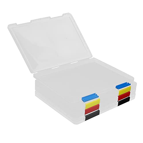 BCOATH 4Er-Box Dateicontainer Ordner-Organizer für den Schreibtisch Aufbewahrungsboxen aus Papier übersichtliche Aktenboxen Büroordner Aktenhalter für Schubladen Dateiorganisator Plastik von BCOATH