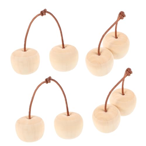 BCOATH 4Stücke Unbemalte Kirsch Holzornamente DIY Bastelmaterialien für Kreative Dekoration Holzrohlinge zum Basteln für und Tischdeko Sichere und Langlebige BCOATH 4Stücke Unbemalte Kirsch Holzornamente DIY Bastelmaterialien für Kreative Dekoration Holzrohlinge zum Basteln für und Tischdeko Sichere und Langlebige von BCOATH