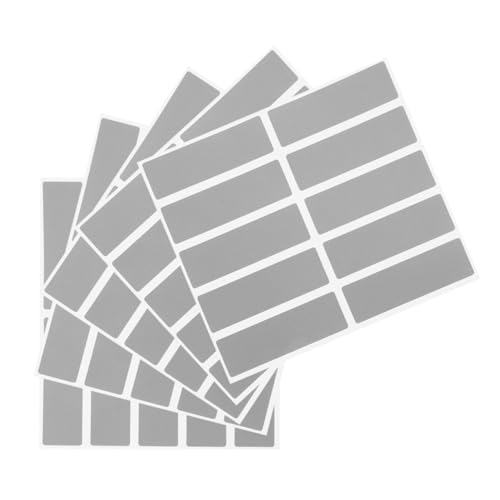 BCOATH 5 Sätze Scratch Off Sticker DIY Kreative Rubbelaufkleber mit Silberbeschichtung Selbstklebende Rubbellose für Preisverleihung Schule und Bastelprojekte von BCOATH