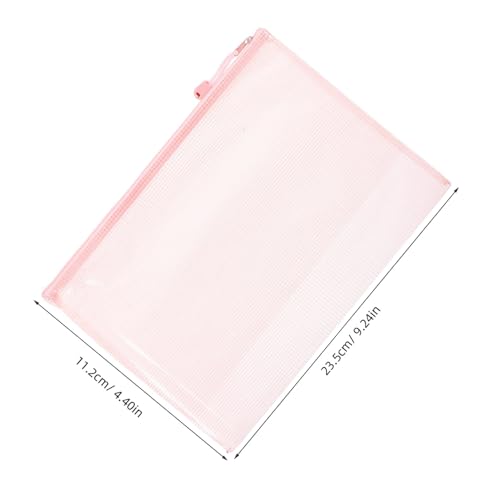 BCOATH 5 Stück Teiliges Mesh Zipper Pouch Dokumentenbeutel PVC PP Material Großer Kapazität Vielseitige Aufbewahrungstasche für Büro Schule Reise BCOATH 5 Stück Teiliges Mesh Zipper Pouch Dokumentenbeutel PVC PP Material Großer Kapazität Vielseitige Aufbewahrungstasche für Büro Schule Reise von BCOATH