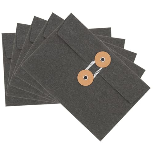 BCOATH 5 Stück Teiliges Vintage Papierumschläge mit Seilverschluss Dicke Aufbewahrungstaschen für Postkarten und Dokumente Praktische Sichere Briefumschläge für Schule Büro und Reisen BCOATH 5 Stück Teiliges Vintage Papierumschläge mit Seilverschluss Dicke Aufbewahrungstaschen für Postkarten und Dokumente Praktische Sichere Briefumschläge für Schule Büro und Reisen von BCOATH