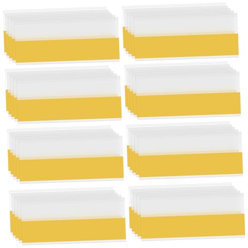 BCOATH 50 Stück PVC Etikettenhalter Selbstklebend Transparent Preisetikettenhalter Preisschildhalter Regalbeschriftung für Supermarkt Laden Warenpräsentation von BCOATH