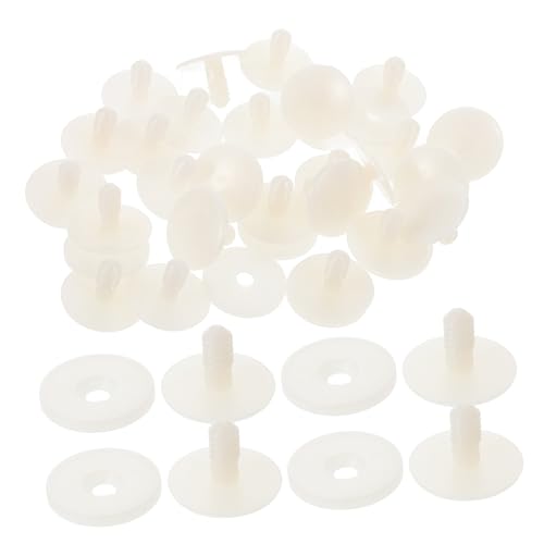 BCOATH 50 Stück Teiliges Kunststoff Puppengelenke mit Unterlegscheiben für DIY Puppen Bären und Tierspielzeug Langlebig Einfach zu Montieren Vielseitig für Puppenherstellung und von BCOATH