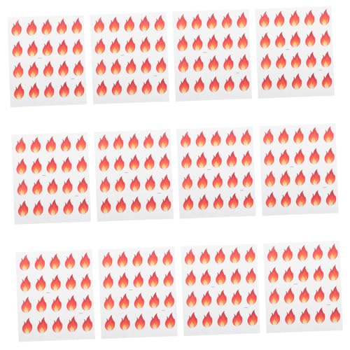 BCOATH 500 Stück Flammen Aufkleber Wasser und Ölresistent Selbstklebende Kleine Flammenetiketten Hitze und Feuchtigkeitsbeständig Vielseitig für Scharfe Lebensmittel Küchen und BCOATH 500 Stück Flammen Aufkleber Wasser und Ölresistent Selbstklebende Kleine Flammenetiketten Hitze und Feuchtigkeitsbeständig Vielseitig für Scharfe Lebensmittel Küchen und von BCOATH
