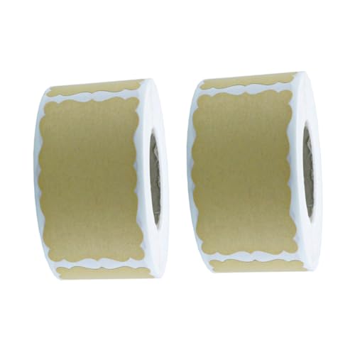 BCOATH 500 Stück Kraftpapier Aufkleber Selbstklebend Verpackungsetiketten DIY Geschenkaufkleber für Familie Freunde Vielseitig Verwendbar BCOATH 500 Stück Kraftpapier Aufkleber Selbstklebend Verpackungsetiketten DIY Geschenkaufkleber für Familie Freunde Vielseitig Verwendbar von BCOATH