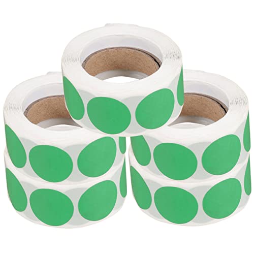 BCOATH 5Rollen Bunte Punktaufkleber Selbstklebende Etiketten für Lager und Organisation für DIY Klassifizierung und Kennzeichnung von BCOATH