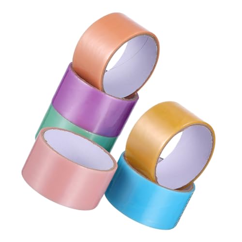 BCOATH 6 Rollen DIY Klebeband Breit Selbstklebend für Kreative Bastelprojekte Haftband für Handliche Anwendung Farbenfrohes Klebeband für Vielseitigen Einsatz BCOATH 6 Rollen DIY Klebeband Breit Selbstklebend für Kreative Bastelprojekte Haftband für Handliche Anwendung Farbenfrohes Klebeband für Vielseitigen Einsatz von BCOATH