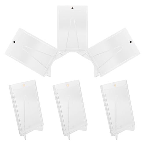 BCOATH 6 Sets Acryl-Kartenhalter mit Staffelei-Ständer, transparente Kartenhüllen, Schutzfolien, Organizer für Basketball-, Baseball- und Sportspiel-Displays BCOATH 6 Sets Acryl-Kartenhalter mit Staffelei-Ständer, transparente Kartenhüllen, Schutzfolien, Organizer für Basketball-, Baseball- und Sportspiel-Displays von BCOATH