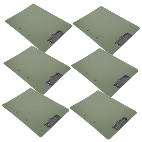 BCOATH 6 Stück Klemmbrettmappe Teilig Faltbar mit Drehbaren Doppelclips Stabile Schreibunterlage und Dokumentenhalter für Konferenz Büro und Bau Praktische Multifunktionale Organizer BCOATH 6 Stück Klemmbrettmappe Teilig Faltbar mit Drehbaren Doppelclips Stabile Schreibunterlage und Dokumentenhalter für Konferenz Büro und Bau Praktische Multifunktionale Organizer von BCOATH