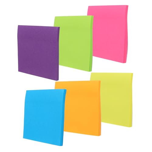 BCOATH 6 Stück Teiliges Fluoreszierendes Haftnotiz Selbstklebende Bunte Notizzettel Vielseitig für Schule Büro Home Office Glatte Schreibfläche Starke Haftung Schulbeginn Essentials BCOATH 6 Stück Teiliges Fluoreszierendes Haftnotiz Selbstklebende Bunte Notizzettel Vielseitig für Schule Büro Home Office Glatte Schreibfläche Starke Haftung Schulbeginn Essentials von BCOATH