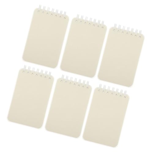 BCOATH 6 Stück Teiliges Spiralnotizbuch Liniert Handlich Leicht Tragbar Praktisches Memo notebook für Büro Schule und Alltag zum Schreiben von Notizen Tagebüchern und Skizzen von BCOATH