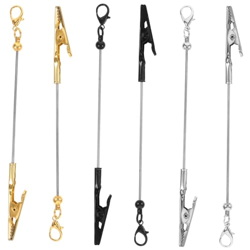 BCOATH 6 Stück Tischkartenhalter Mit Krokodilklemmenverschluss Und Langem, Tischnummernhalter Für Selbstgemachte Karten, Notizen, Fotos, Bilder, Menüs, Memo-clips, Partys, von BCOATH