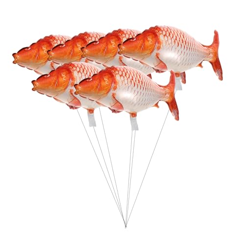 BCOATH 6 Stücke Fisch Aluminiumfolie Ballons Niedlichen Karpfen Geformt Ballon Geburtstag Party Dekorative Aufblasbare Karpfen Für Valentinstag Hochzeiten Feiern von BCOATH