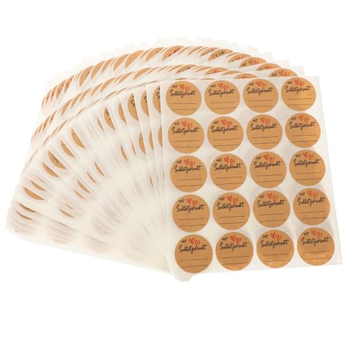 BCOATH 600 Blatt Selbstklebende Kraftpapier Etiketten Aufkleber zum Beschriften und Versiegeln für Geschenke Party Dekoration Geschenkaufkleber Selbstklebend Ablösbar Starke Haftung BCOATH 600 Blatt Selbstklebende Kraftpapier Etiketten Aufkleber zum Beschriften und Versiegeln für Geschenke Party Dekoration Geschenkaufkleber Selbstklebend Ablösbar Starke Haftung von BCOATH