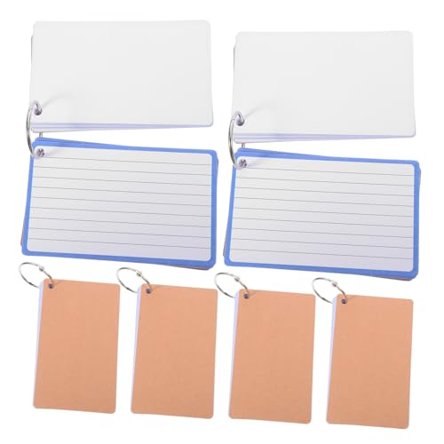 BCOATH 6Stücke Karteikarten mit Ringen Linierte Lernkarten aus Kraftpapier Flexibel für Schule Büro und Zuhause für Vokabeln und Notizen BCOATH 6Stücke Karteikarten mit Ringen Linierte Lernkarten aus Kraftpapier Flexibel für Schule Büro und Zuhause für Vokabeln und Notizen von BCOATH
