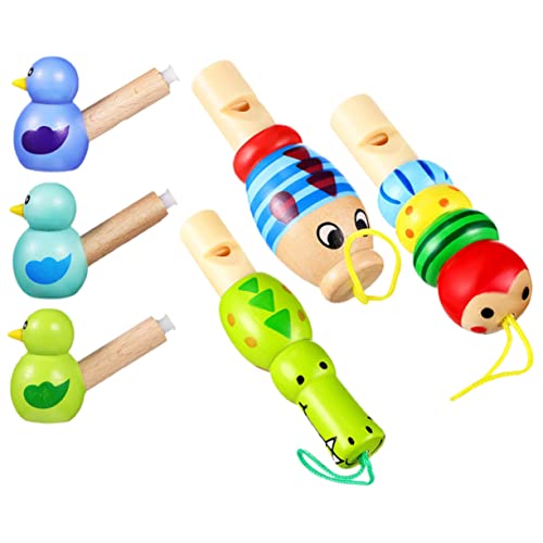 BCOATH 6Stücke Kreative Tierform Pfeifen Spielzeugset Für Teilig Lustige Musikspielzeuge Für Partys Und Fördert Musikalisches Interesse Und Kreativität von BCOATH