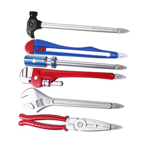 BCOATH 6pcs Neuheit Tool Kugelschreiber Realistische Hardware Smooth Writing Stifte Für Männer Schülern Für Schulbüro von BCOATH