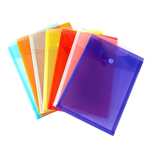BCOATH 7Stücke Dokumententasche Teilig Transparente Dateibeutel für Büro Schule Wiederverwendbare Dokumentenmappe mit Knopfverschluss für Quittungen Visitenkarten BCOATH 7Stücke Dokumententasche Teilig Transparente Dateibeutel für Büro Schule Wiederverwendbare Dokumentenmappe mit Knopfverschluss für Quittungen Visitenkarten von BCOATH