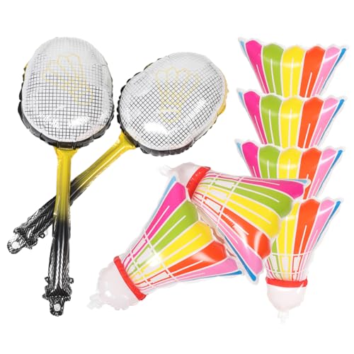 BCOATH 8 Stück Teiliges Aluminiumfolie Badminton Ballon Schnelle Inflation Langlebige Partydekoration für Badminton Junggesellinnenabschied Einfache Aufhängung Bunte Federball und BCOATH 8 Stück Teiliges Aluminiumfolie Badminton Ballon Schnelle Inflation Langlebige Partydekoration für Badminton Junggesellinnenabschied Einfache Aufhängung Bunte Federball und von BCOATH