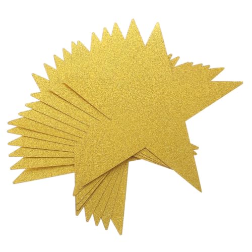 BCOATH 80 Stück Fünfzackige Sternformen aus Robustem Glitzerpapier für Klassenzimmer Pinnwand Party Bunt Leicht Haftend für DIY Basteln und Festliche Anlässe BCOATH 80 Stück Fünfzackige Sternformen aus Robustem Glitzerpapier für Klassenzimmer Pinnwand Party Bunt Leicht Haftend für DIY Basteln und Festliche Anlässe von BCOATH