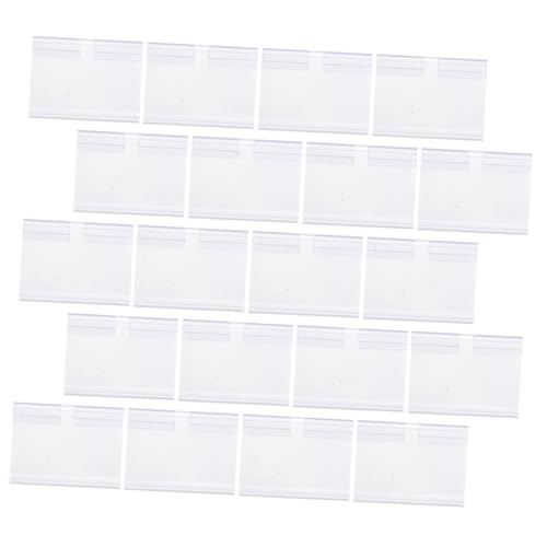 BCOATH 80 Stück PVC Preisschildhalter Transparent Stabile Kunststoff Etikettenhalter für Supermarkt und Ladensysteme Klare Sign Display Holder für Regalbeschriftung und Warenkennzeichnung BCOATH 80 Stück PVC Preisschildhalter Transparent Stabile Kunststoff Etikettenhalter für Supermarkt und Ladensysteme Klare Sign Display Holder für Regalbeschriftung und Warenkennzeichnung von BCOATH