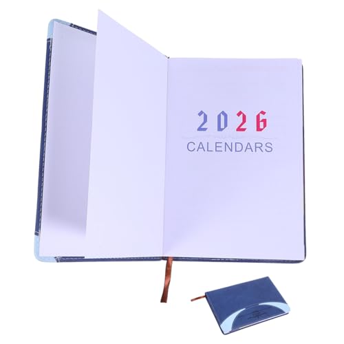 BCOATH A5-pu-notizbuch Mit Monatlichen Indexregistern, Tragbarer Planer 2026 Für Den Persönlichen Und Beruflichen Gebrauch, Zum Aufzeichnen Von Meetings Und Reisen von BCOATH