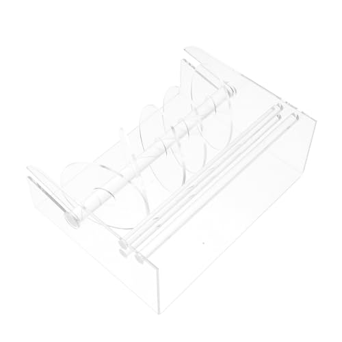 BCOATH Acryl Etikettenspender Verstellbar Aufbewahrungshalter für Aufkleberrollen und Versandetiketten Langlebig Bruchsicher für Büro Schule und Einzelhandel BCOATH Acryl Etikettenspender Verstellbar Aufbewahrungshalter für Aufkleberrollen und Versandetiketten Langlebig Bruchsicher für Büro Schule und Einzelhandel von BCOATH