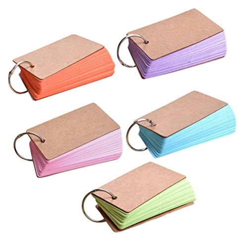 BCOATH Blanko Bunte Notizkarten mit Ringbindung DIY Memo Pads in Grün Orange Rosa Praktische Karteikarten für Schule Büro Vokabeln Tägliche Planung BCOATH Blanko Bunte Notizkarten mit Ringbindung DIY Memo Pads in Grün Orange Rosa Praktische Karteikarten für Schule Büro Vokabeln Tägliche Planung von BCOATH