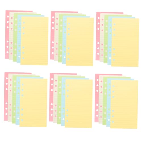 BCOATH Bunt Liniertes Nachfüllpapier für Ringbücher Lose Einlagen mit Glattem Nachfüllblätter für Notizbücher und Planer Vielseitig für Notizen Tagebuch Finanzaufzeichnungen BCOATH Bunt Liniertes Nachfüllpapier für Ringbücher Lose Einlagen mit Glattem Nachfüllblätter für Notizbücher und Planer Vielseitig für Notizen Tagebuch Finanzaufzeichnungen von BCOATH