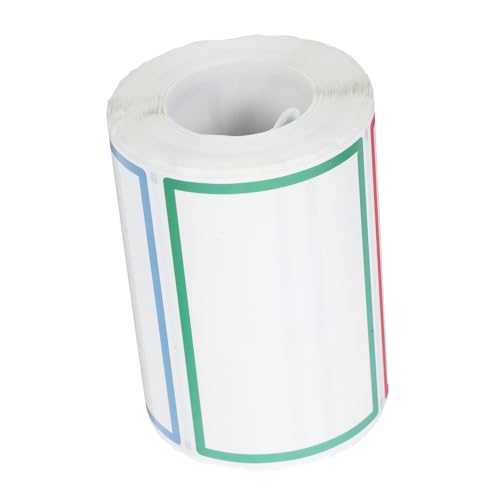 BCOATH Bunte Name Tag Sticker Selbstklebend Blanko Aufkleber für Schule Büro Haushalt Klassifikation Dickes Papier Glatt Beschreibbar Vielseitig Einsetzbar Praktische Ordnungshelfer von BCOATH